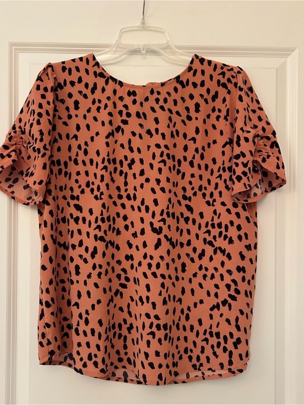 Papermoon Rusty Coral Animal Print Top